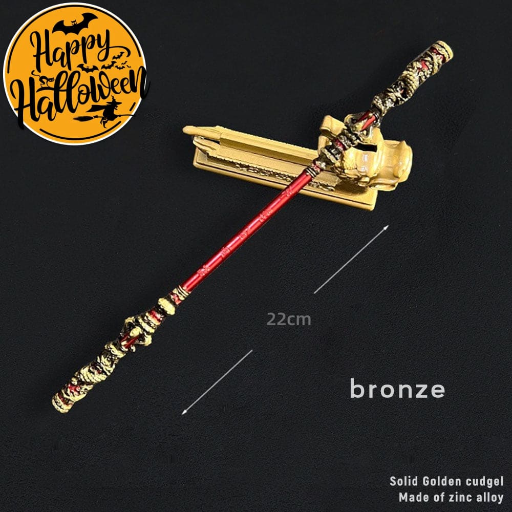 【In Stock】Game Black Myth Wukong Cosplay Ruyi Golden Hoop Props 22Cm And 30Cm / #2 Prop