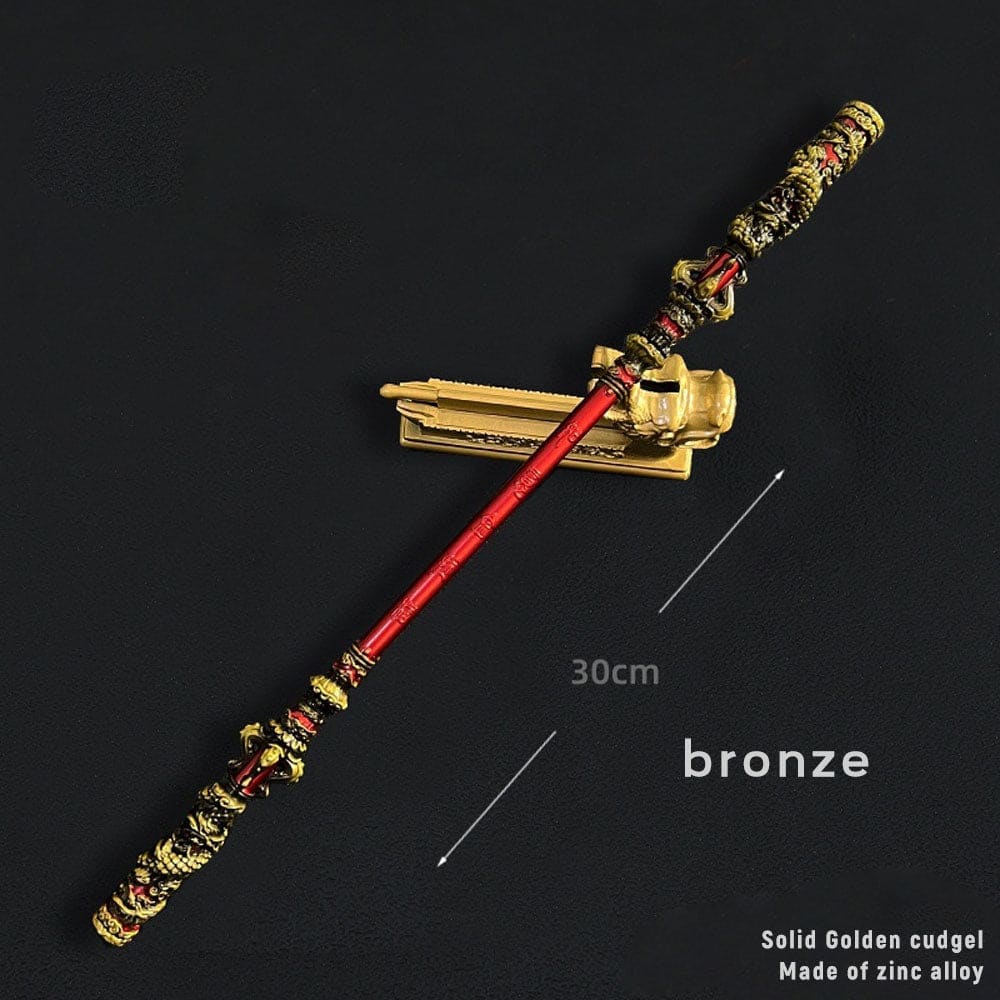 【In Stock】Game Black Myth Wukong Cosplay Ruyi Golden Hoop Props 22Cm And 30Cm / #3 Prop