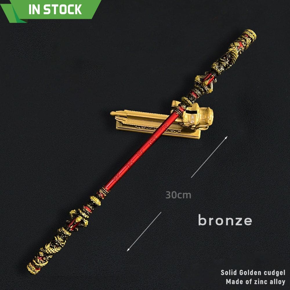 【In Stock】Game Black Myth Wukong Cosplay Ruyi Golden Hoop Props 22Cm And 30Cm / #3 Prop