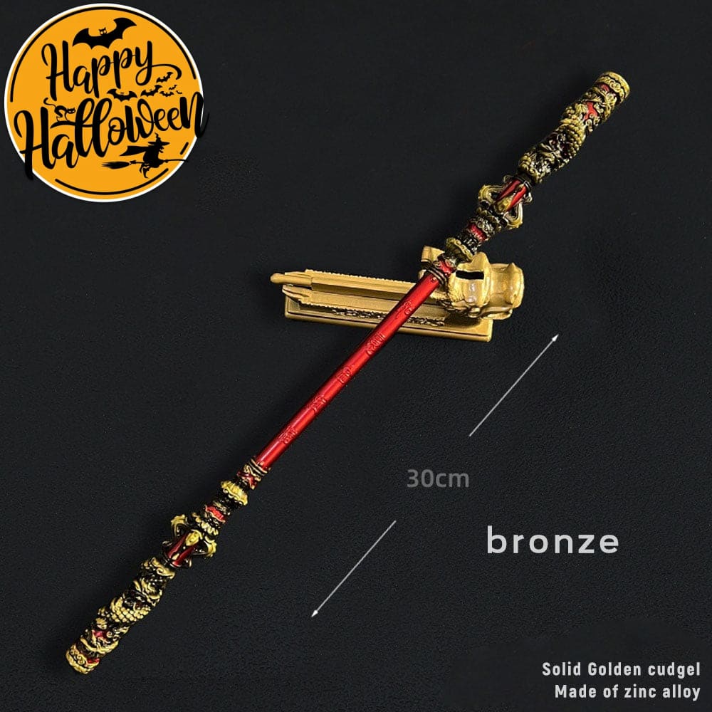 【In Stock】Game Black Myth Wukong Cosplay Ruyi Golden Hoop Props 22Cm And 30Cm / #3 Prop