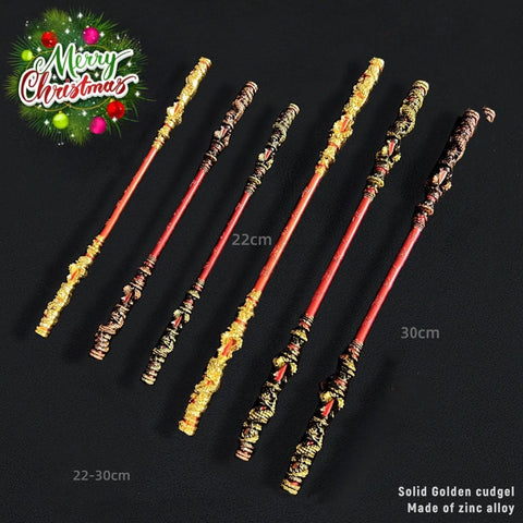 【In Stock】Game Black Myth Wukong Cosplay Ruyi Golden Hoop Props 22Cm And 30Cm Prop