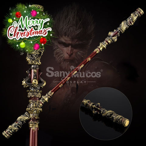 【In Stock】Game Black Myth Wukong Cosplay Ruyi Golden Hoop Props 35Cm Prop