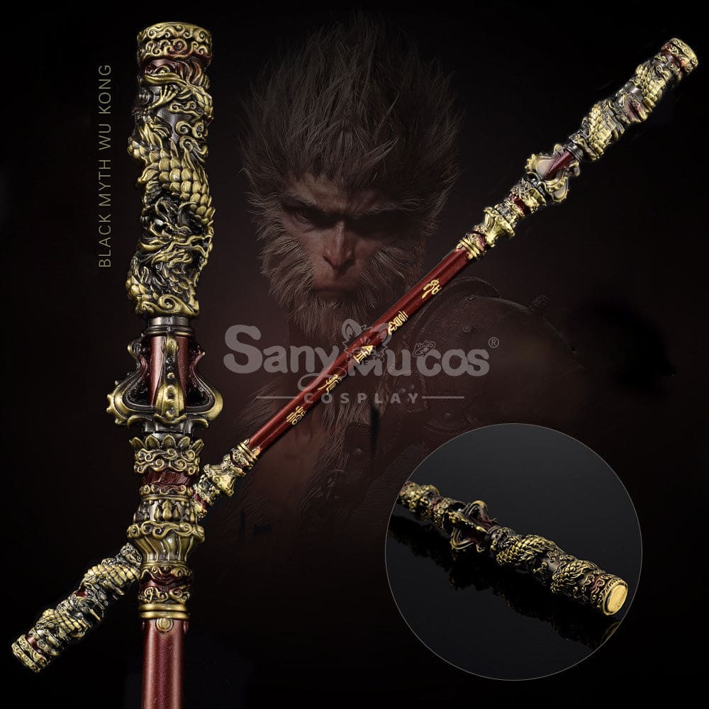 【In Stock】Game Black Myth Wukong Cosplay Ruyi Golden Hoop Props 35Cm Prop