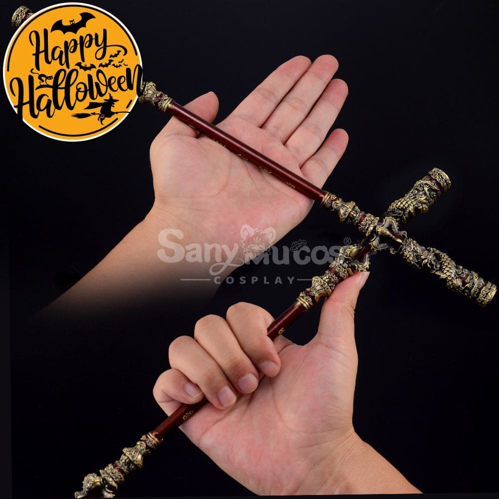 【In Stock】Game Black Myth Wukong Cosplay Ruyi Golden Hoop Props 35Cm Prop