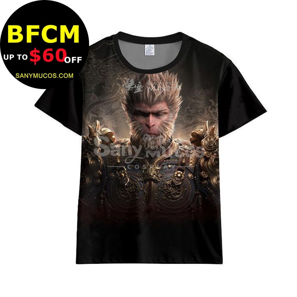 【In Stock】Game Black Myth Wukong Cosplay T-Shirt Costume Costumes