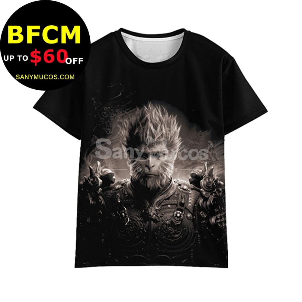 【In Stock】Game Black Myth Wukong Cosplay T-Shirt Costume Costumes