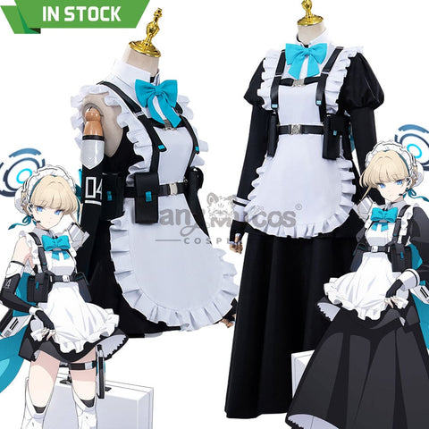 【In Stock】Game Blue Archive Cosplay Asuma Toki Maid Suit Costume Costumes