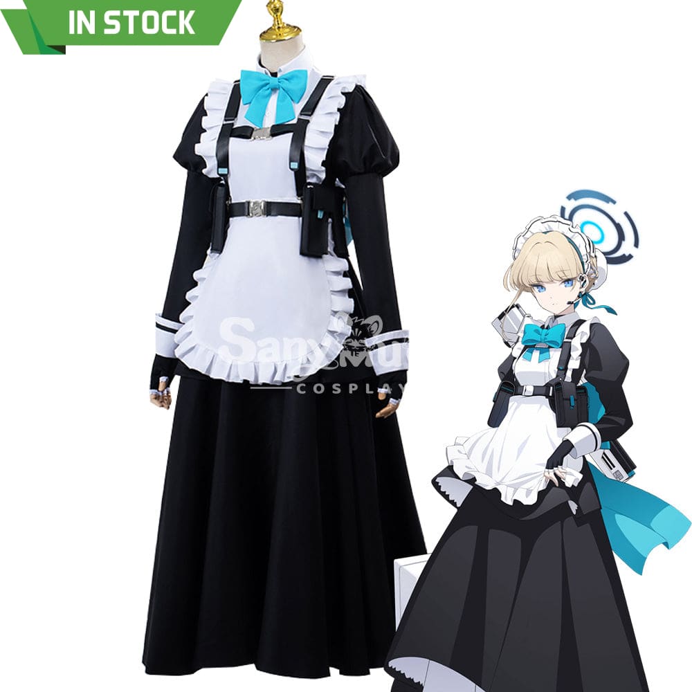 【In Stock】Game Blue Archive Cosplay Asuma Toki Maid Suit Costume Long Sleeve / S Costumes