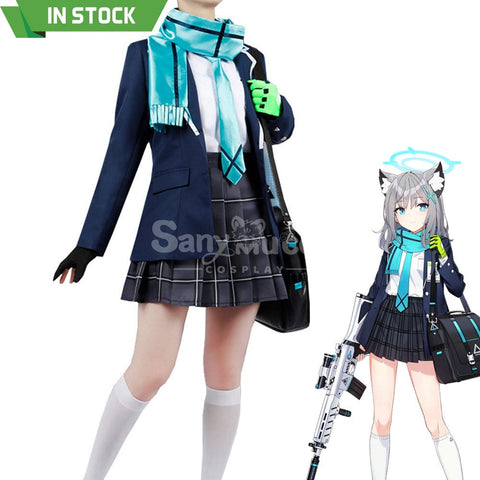 【In Stock】Game Blue Archive Cosplay Sunaookami Shiroko Costume Plus Size Costumes