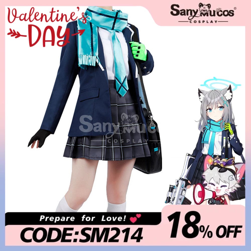 【In Stock】Game Blue Archive Cosplay Sunaookami Shiroko Costume Plus Size Costumes