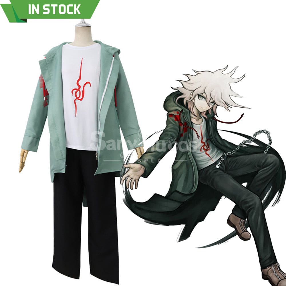 【In Stock】Game Danganronpa 2 Cosplay Nagito Komaeda Costume Costumes