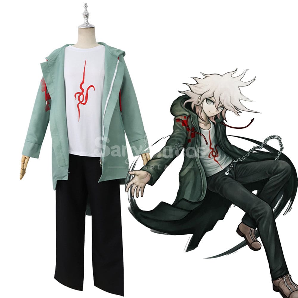 【In Stock】Game Danganronpa 2 Cosplay Nagito Komaeda Costume Costumes