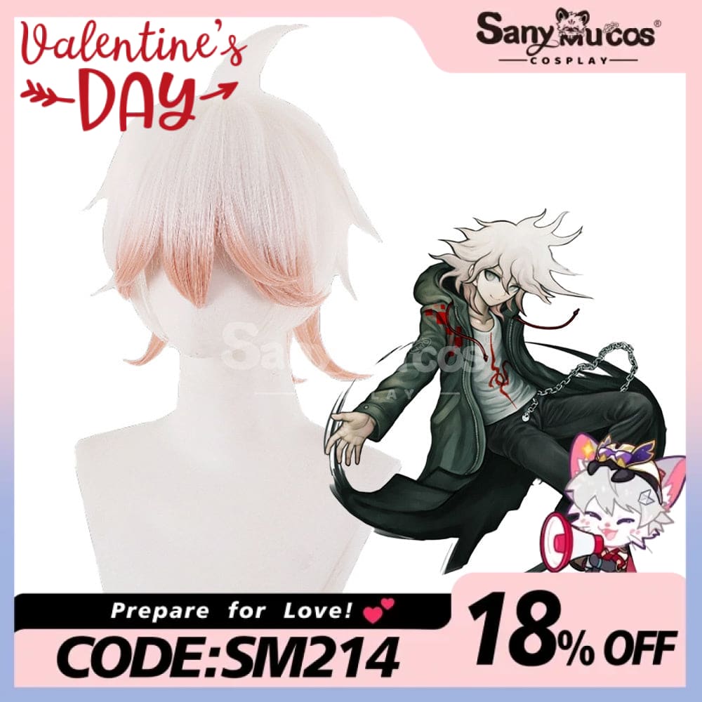 【In Stock】Game Danganronpa 2 Cosplay Nagito Komaeda Wig Wigs