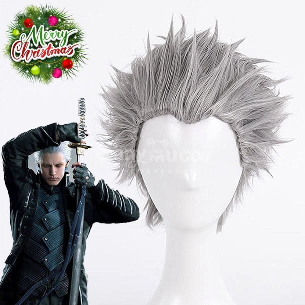 【In Stock】Game Devil May Cry 5 Cosplay Vergil Cosplay Wig Cosplay Wigs