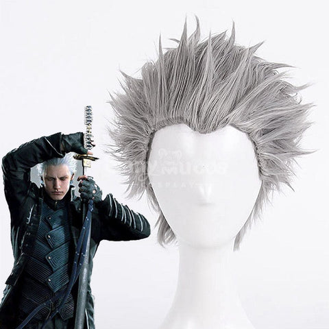 【In Stock】Game Devil May Cry 5 Cosplay Vergil Cosplay Wig Cosplay Wigs