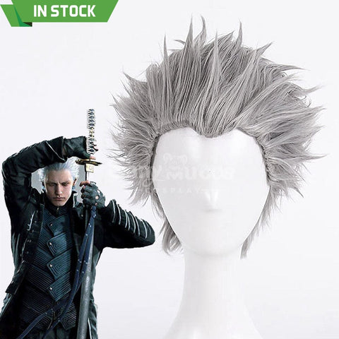 【In Stock】Game Devil May Cry 5 Cosplay Vergil Cosplay Wig Cosplay Wigs
