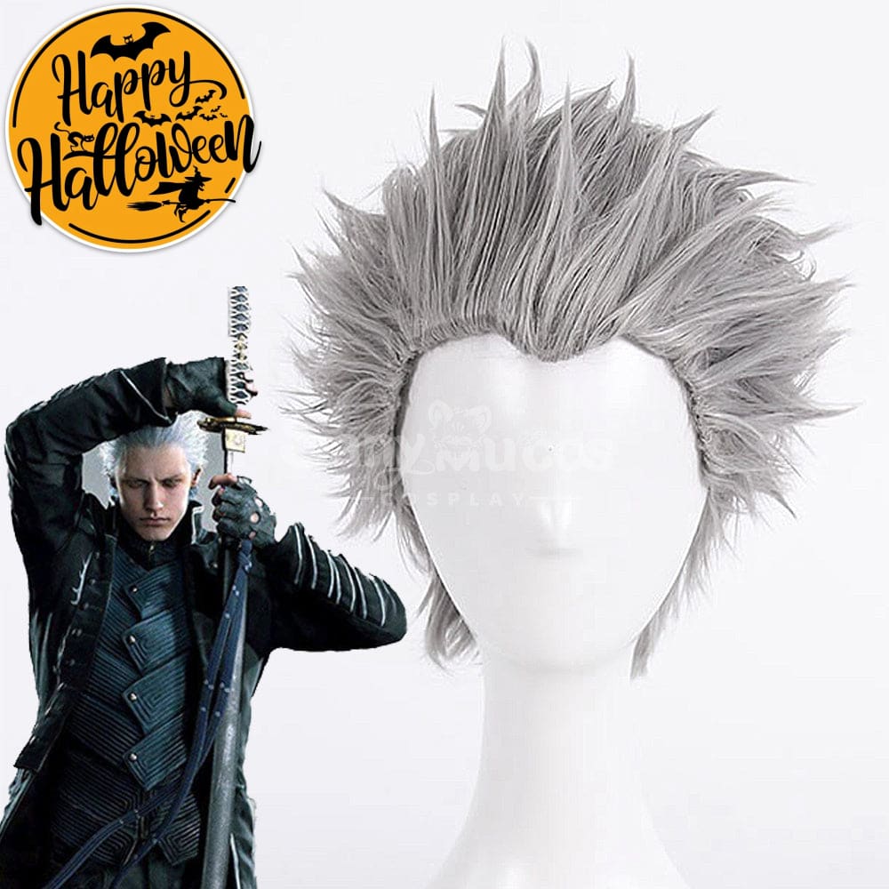 【In Stock】Game Devil May Cry 5 Cosplay Vergil Cosplay Wig Cosplay Wigs