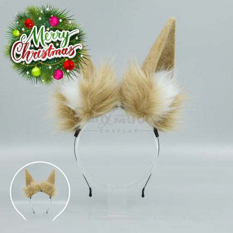 【In Stock】Game Fate Grand Order Cosplay Tamamo Cat Hairband Props Light Tan Prop