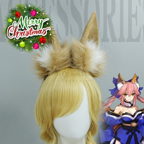 【In Stock】Game Fate Grand Order Cosplay Tamamo Cat Hairband Props Prop