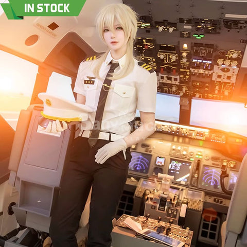 【In Stock】Game For All Time Cosplay Alkaid Captain Uniform Costume Costumes