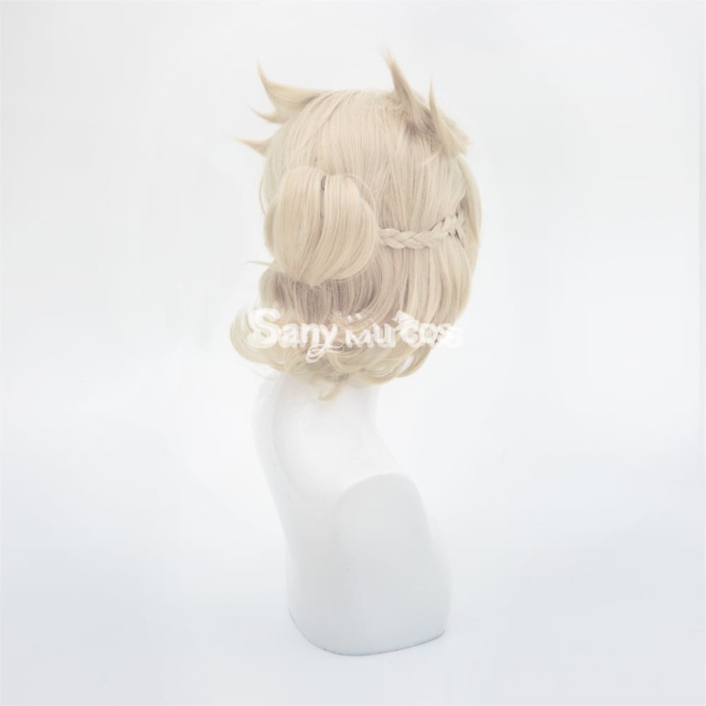 Game Genshin Impact Albedo Cosplay Wig Light Brown Wig