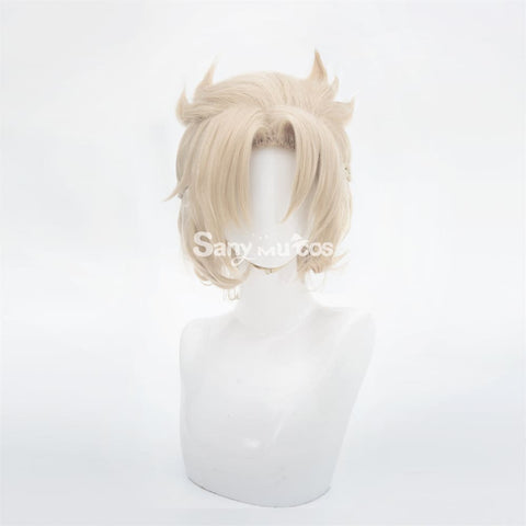 Game Genshin Impact Albedo Cosplay Wig Light Brown Wig