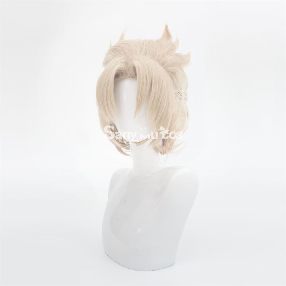 Game Genshin Impact Albedo Cosplay Wig Light Brown Wig