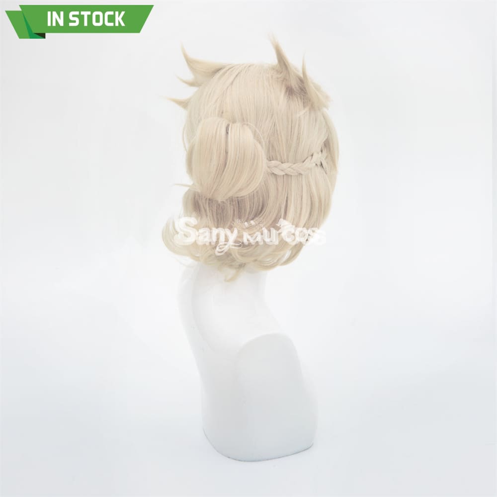 Game Genshin Impact Albedo Cosplay Wig Light Brown Wig