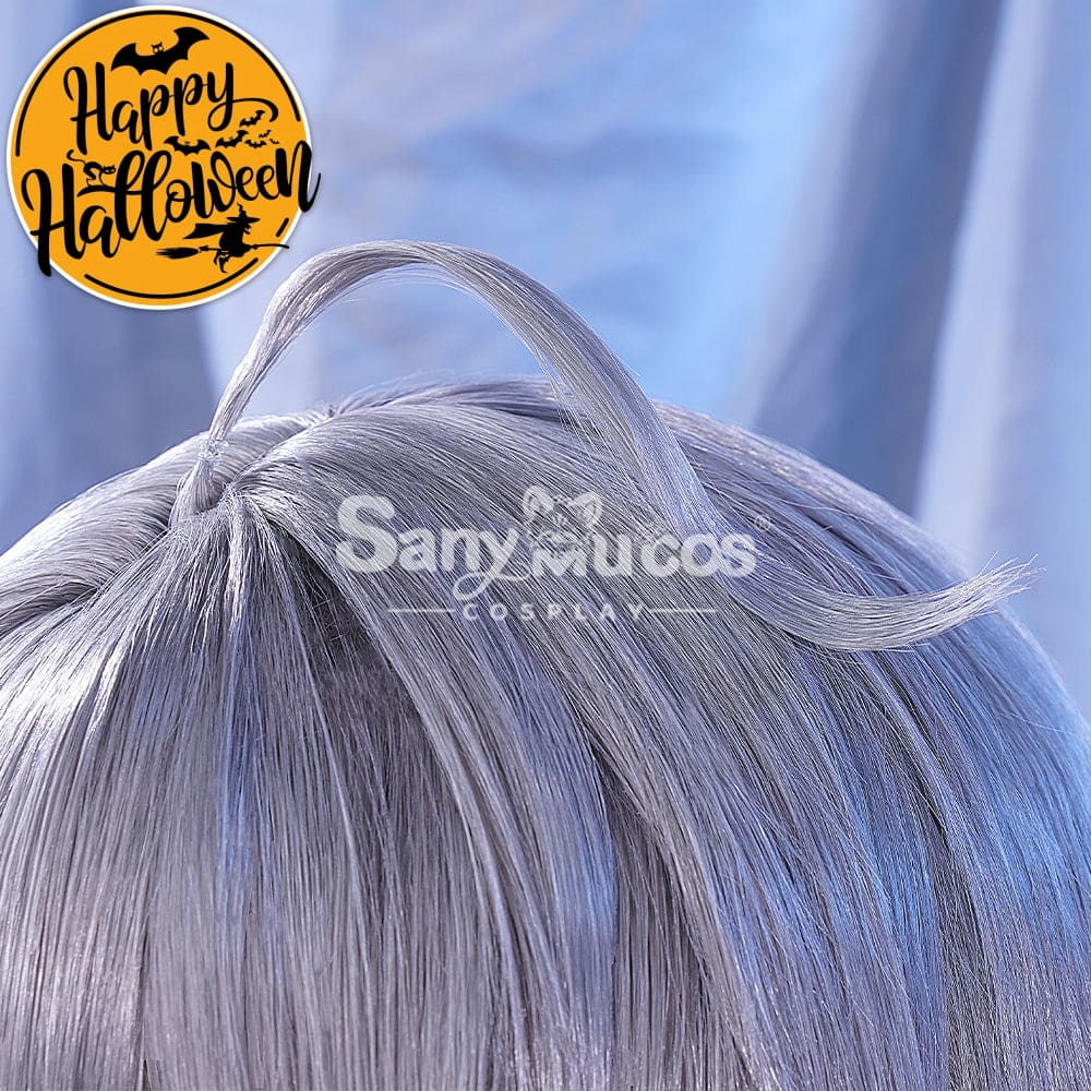 【In Stock】Game Genshin Impact Alhaitham Silver Gradient Short Cosplay Wig Wigs