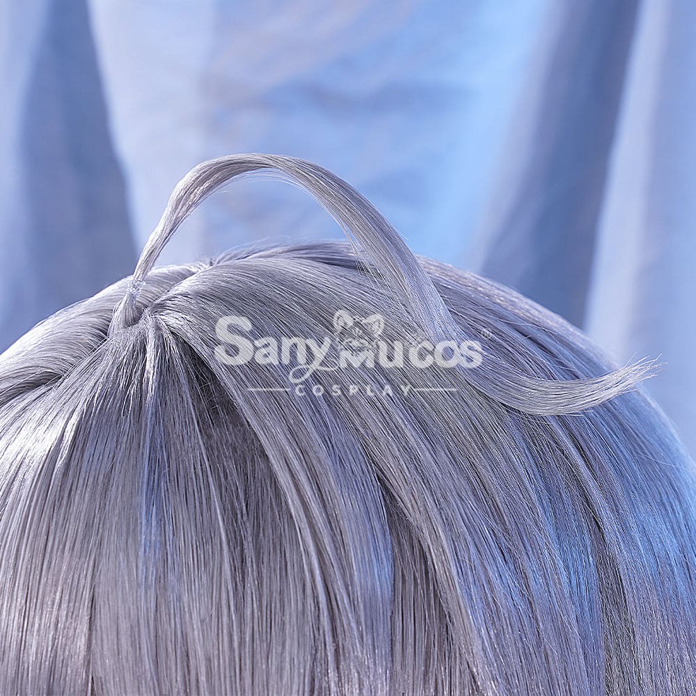 【In Stock】Game Genshin Impact Alhaitham Silver Gradient Short Cosplay Wig Wigs