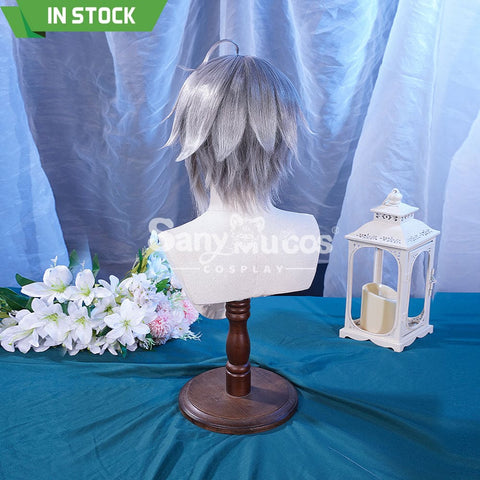 【In Stock】Game Genshin Impact Alhaitham Silver Gradient Short Cosplay Wig Wigs