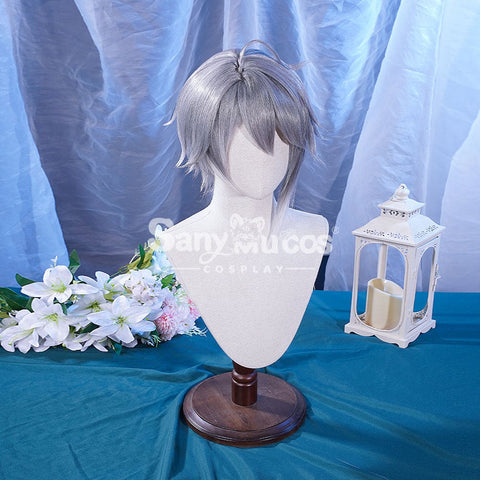 【In Stock】Game Genshin Impact Alhaitham Silver Gradient Short Cosplay Wig Wigs