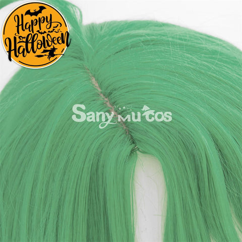 Game Genshin Impact Baizhu Cosplay Wig Green Long Ponytail Wig