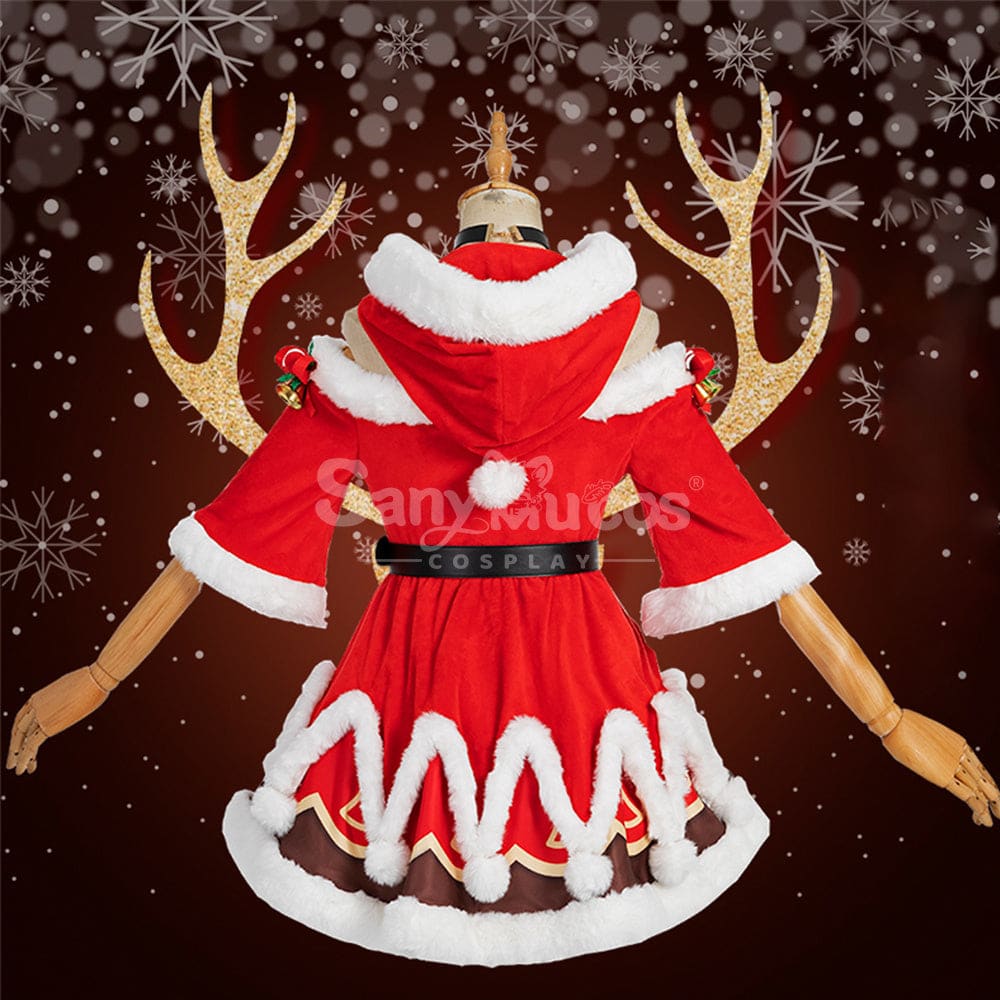 【In Stock】Game Genshin Impact Barbara Gunnhildr Christmas Cosplay Costume Cosplay Costumes