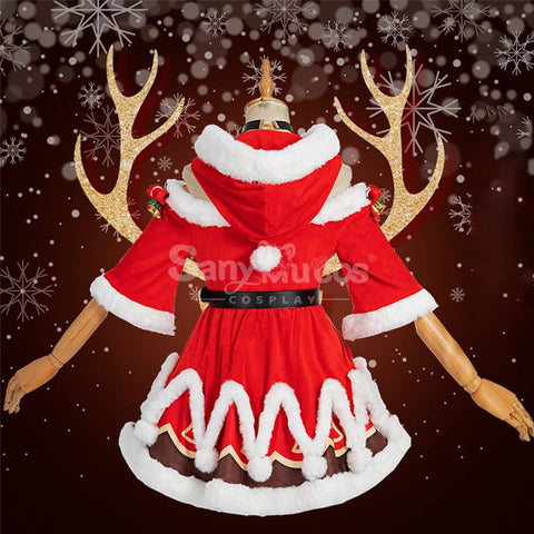 【In Stock】Game Genshin Impact Barbara Gunnhildr Christmas Cosplay Costume Cosplay Costumes