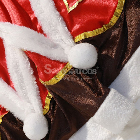 【In Stock】Game Genshin Impact Barbara Gunnhildr Christmas Cosplay Costume Cosplay Costumes