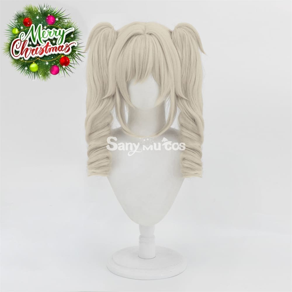 Game Genshin Impact Barbara Cosplay Wig Double Tails Cosplay Wig