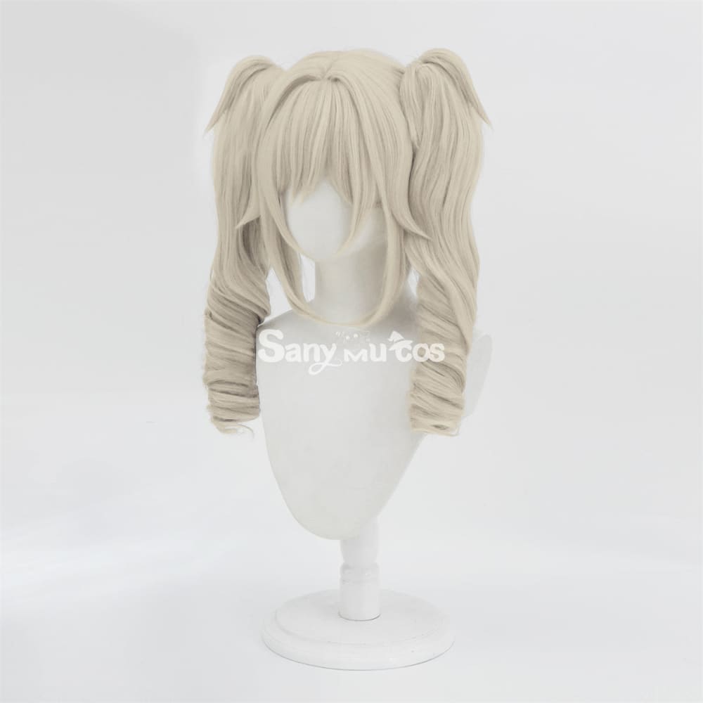 Game Genshin Impact Barbara Cosplay Wig Double Tails Cosplay Wig