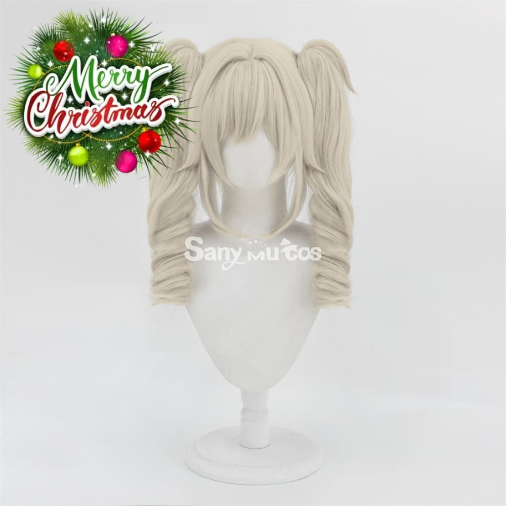 Game Genshin Impact Barbara Cosplay Wig Double Tails Cosplay Wig