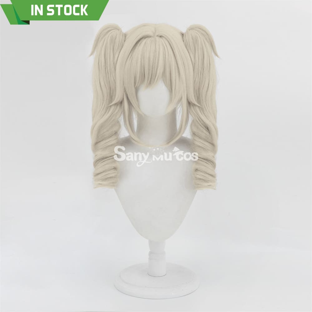 Game Genshin Impact Barbara Cosplay Wig Double Tails Cosplay Wig