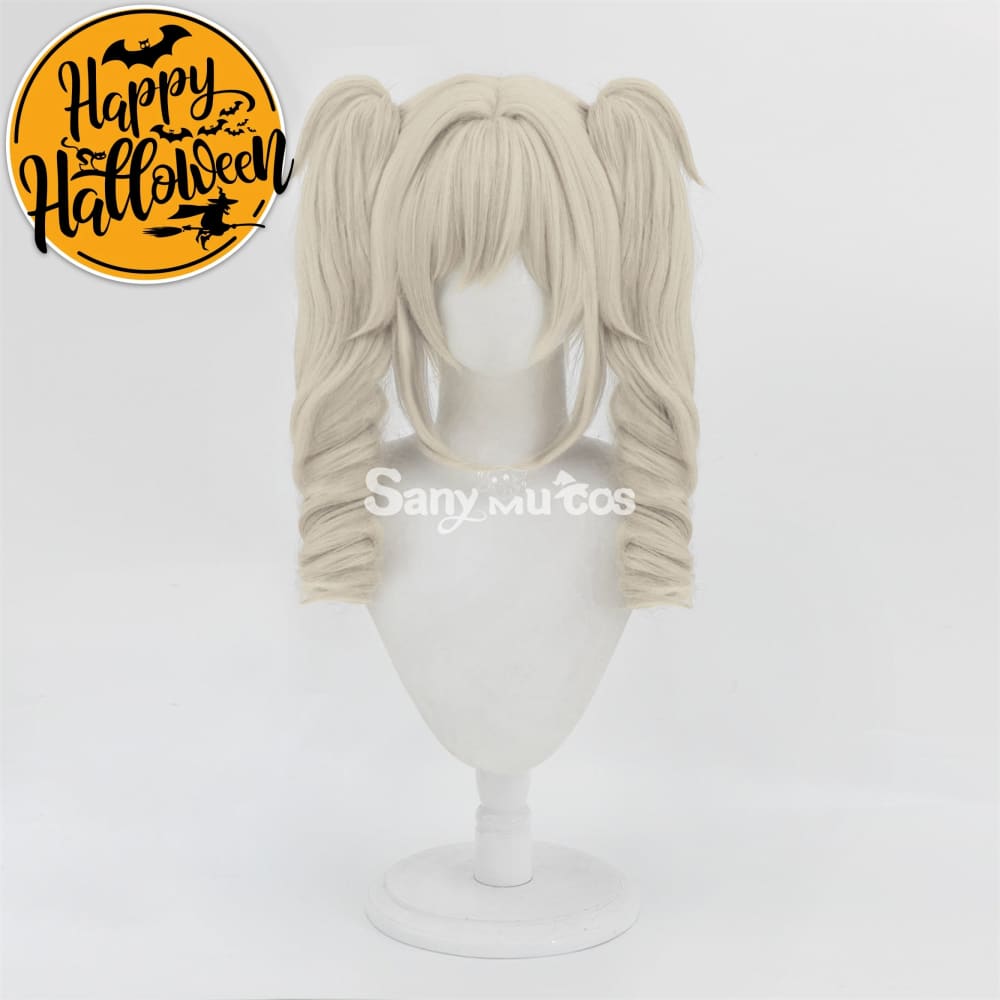 Game Genshin Impact Barbara Cosplay Wig Double Tails Cosplay Wig