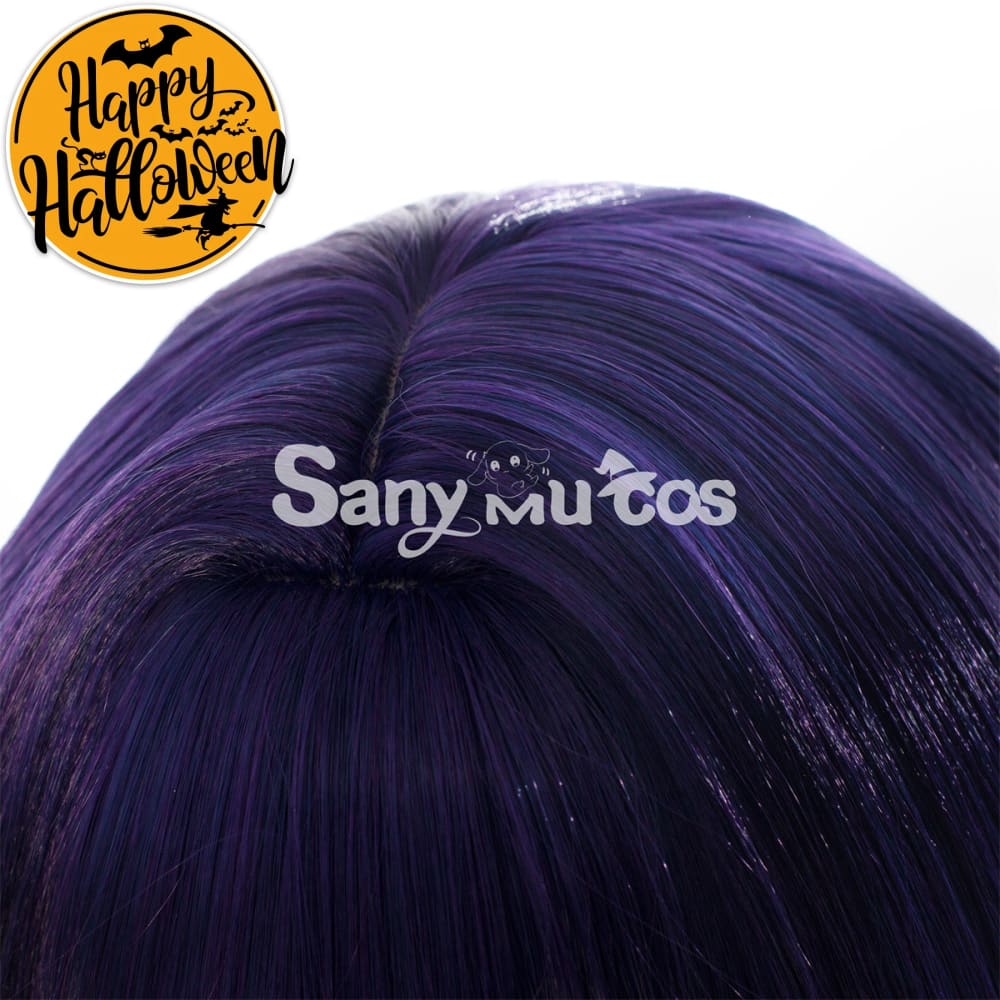 Game Genshin Impact Candace Cosplay Wig Navy Blue Bob Wig