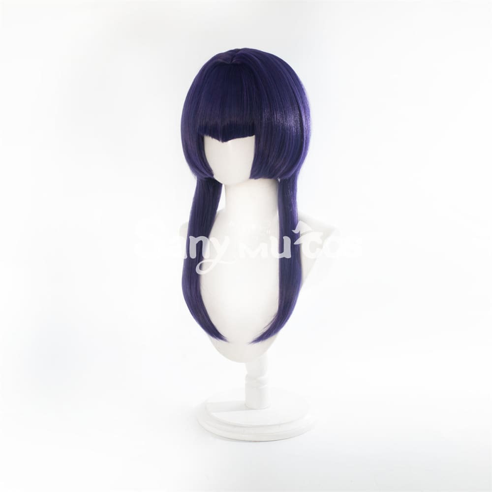 Game Genshin Impact Candace Cosplay Wig Navy Blue Bob Wig