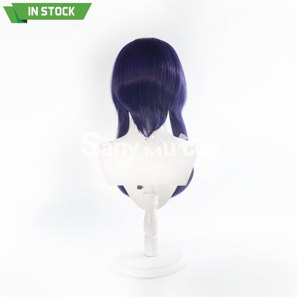 Game Genshin Impact Candace Cosplay Wig Navy Blue Bob Wig