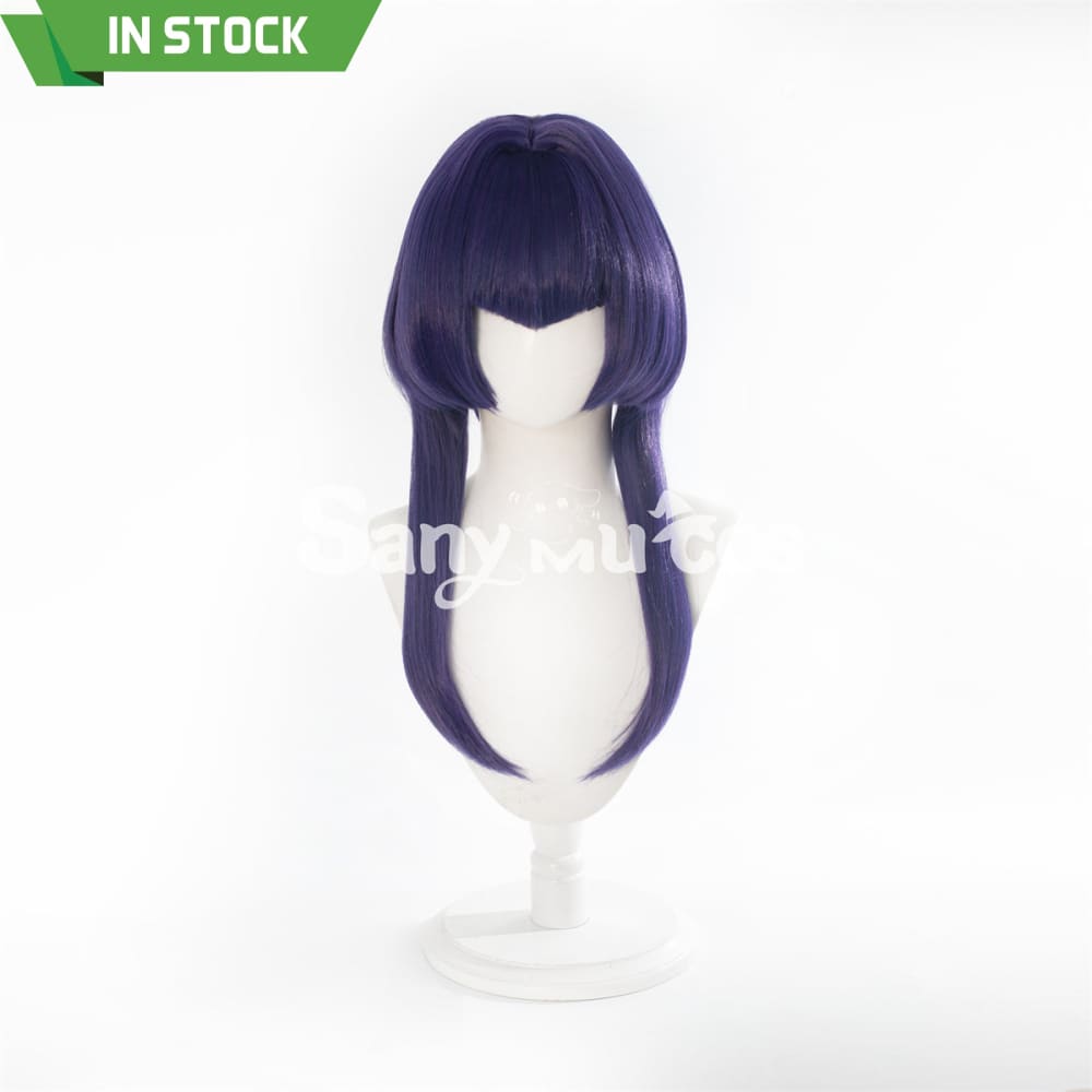 Game Genshin Impact Candace Cosplay Wig Navy Blue Bob Wig