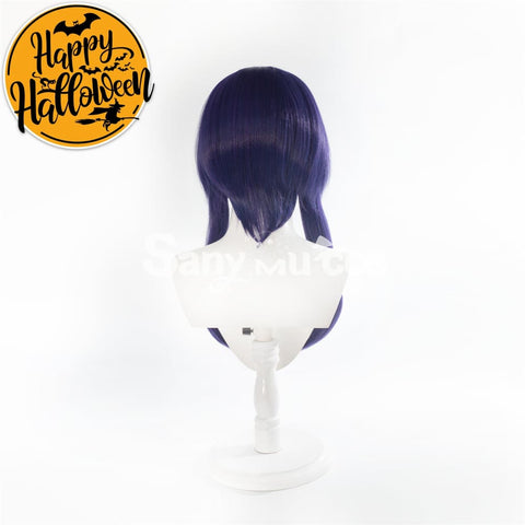 Game Genshin Impact Candace Cosplay Wig Navy Blue Bob Wig