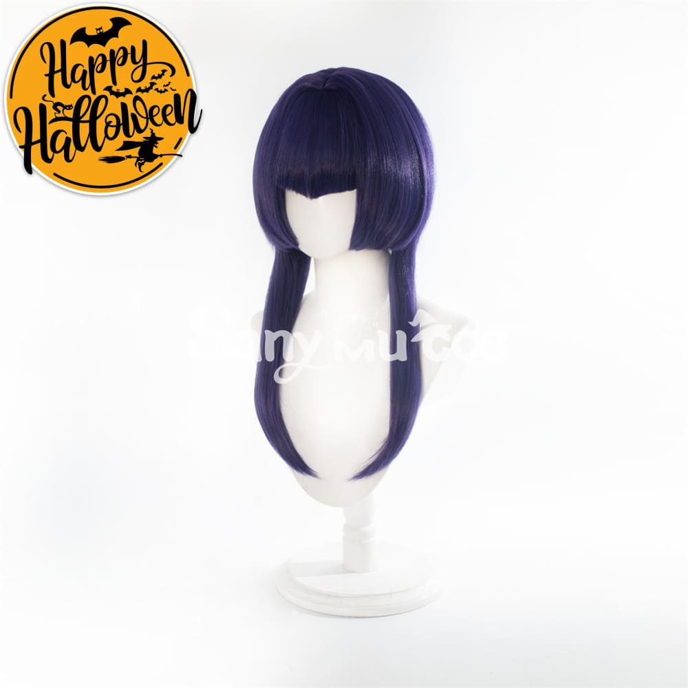 Game Genshin Impact Candace Cosplay Wig Navy Blue Bob Wig