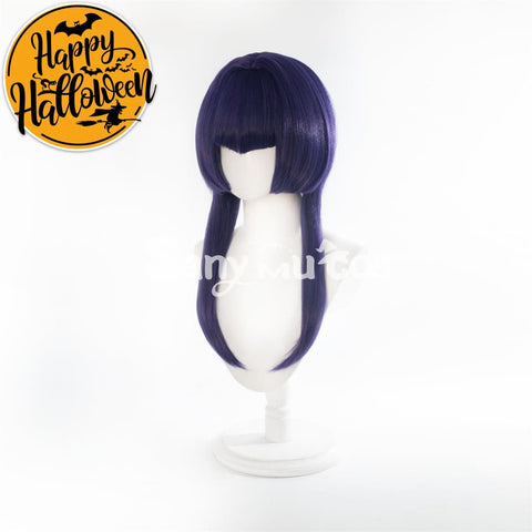 Game Genshin Impact Candace Cosplay Wig Navy Blue Bob Wig