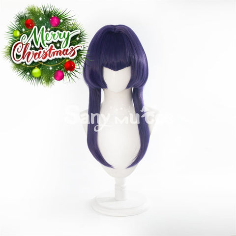 Game Genshin Impact Candace Cosplay Wig Navy Blue Bob Wig