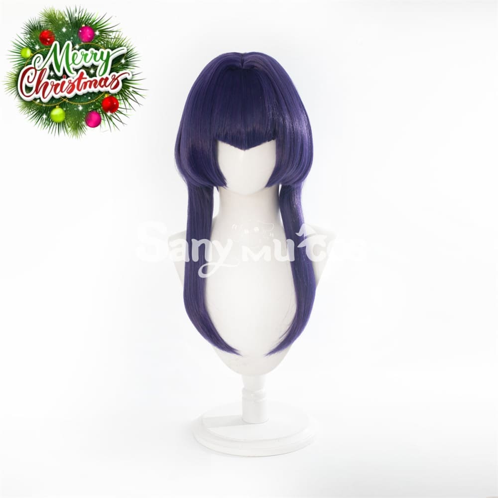Game Genshin Impact Candace Cosplay Wig Navy Blue Bob Wig